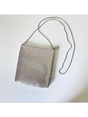 Silver Valerie Stevens Mesh evening bag